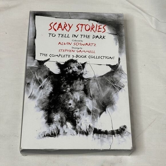 Scary Stories Boxed Set Alvin Schwartz & Stephen Gammell 3 Book Set Complete - Picture 8 of 14